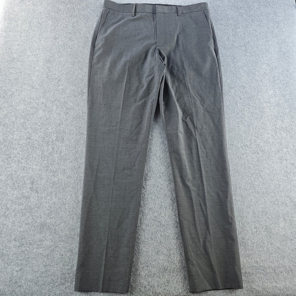 J.Crew Thompson Tapered Dress Pants Mens 32x32 Grey Wool Blend Trousers